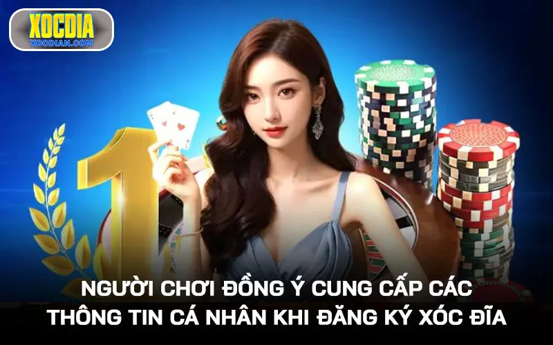Người chơi đồng ý cung cấp các thông tin cá nhân khi đăng ký Xóc Đĩa